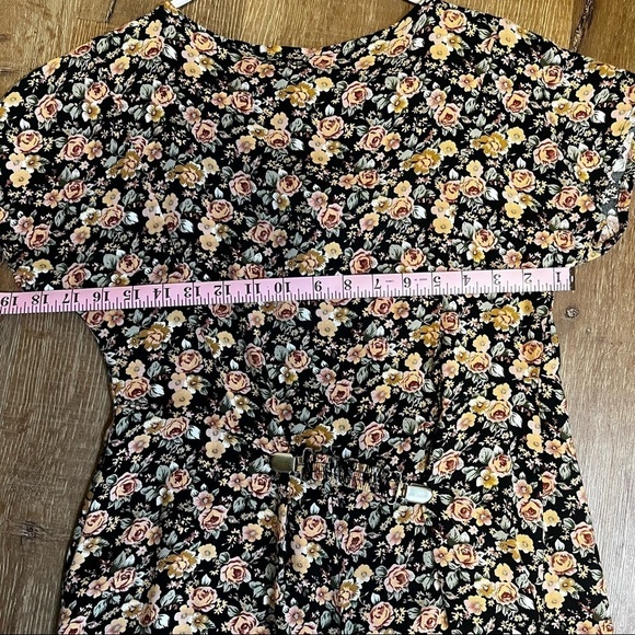 VINTAGE 90s My Michelle Floral midi dress Size 9/10 fits like a small - Picture 11 of 14